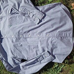 POLO ▪︎ Ralph Lauren Men's Plaid Shirt - Lavender, Green, White & Black, Size M